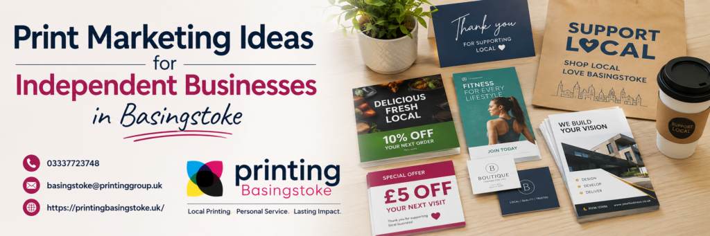 Print Marketing Ideas for Independent Businesses in Basingstoke